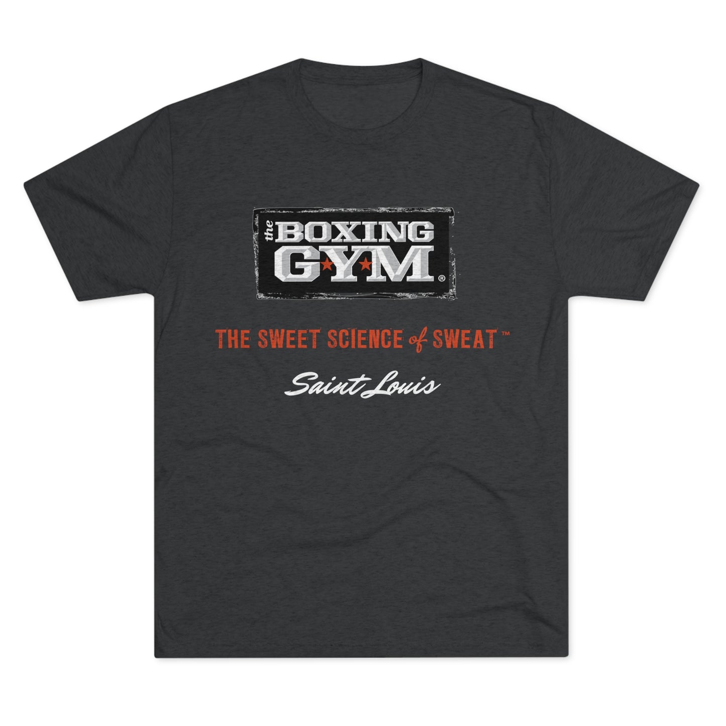 The Boxing Gym Logo Unisex Tri-Blend Crew Tee