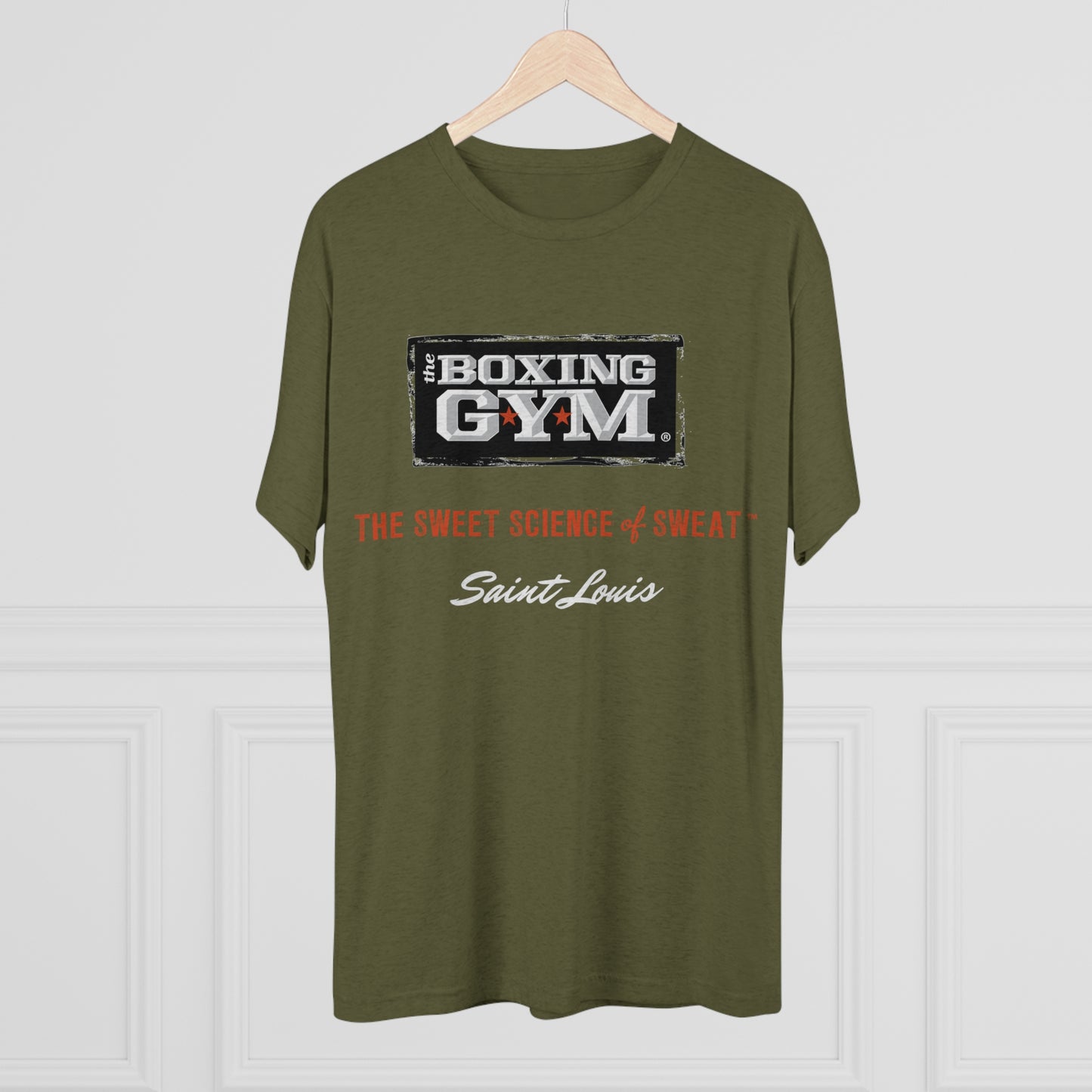 The Boxing Gym Logo Unisex Tri-Blend Crew Tee