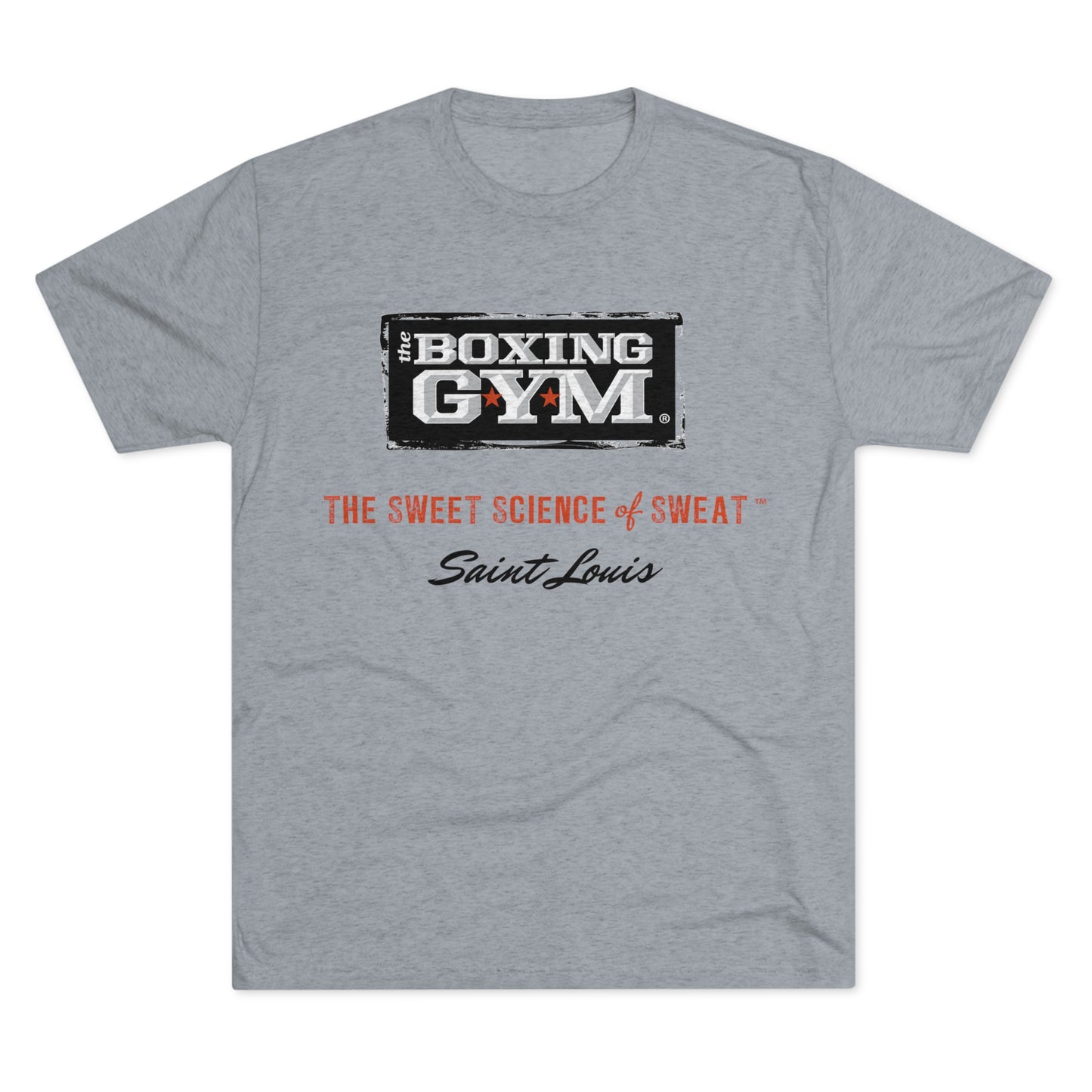 The Boxing Gym Logo Unisex Tri-Blend Crew Tee