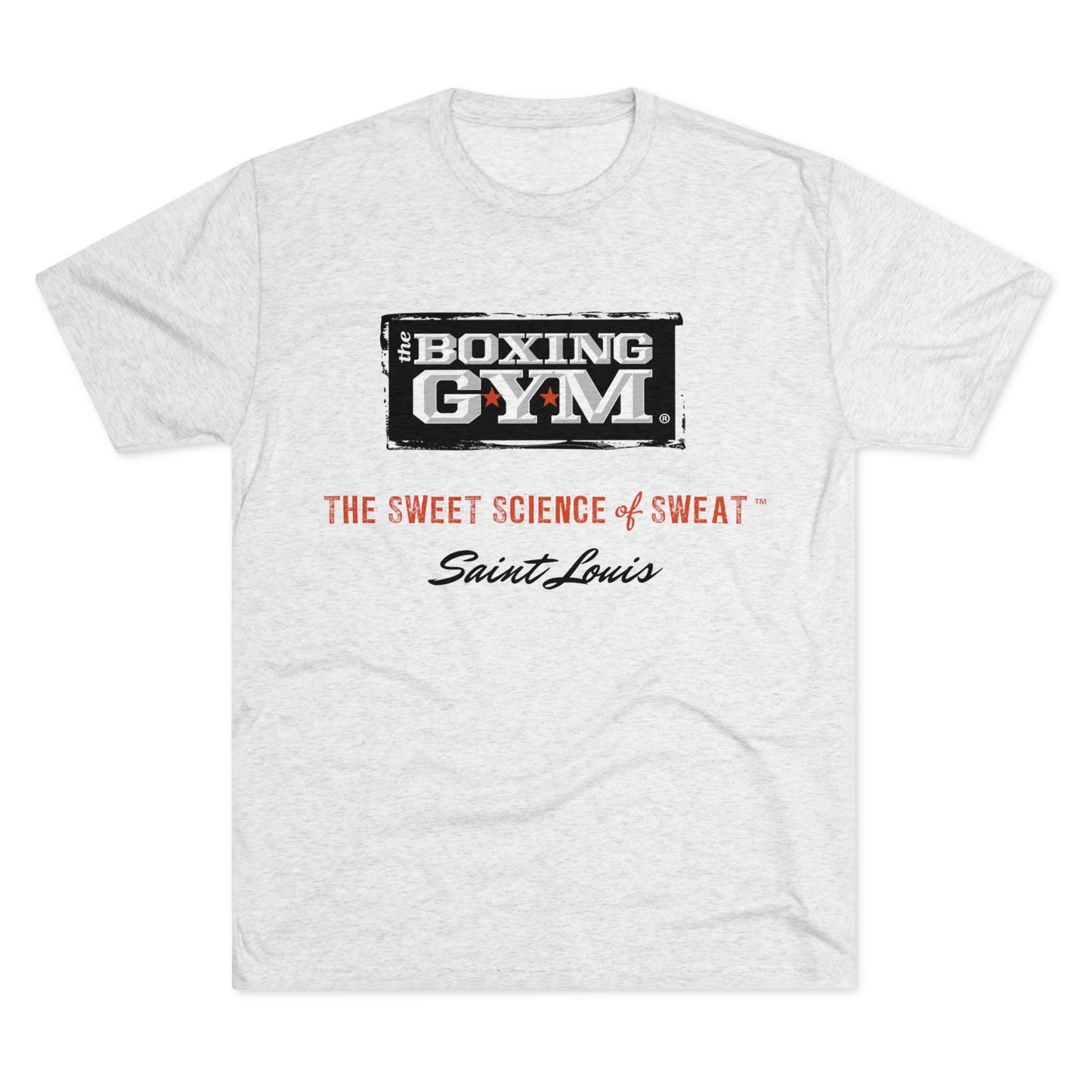 The Boxing Gym Logo Unisex Tri-Blend Crew Tee