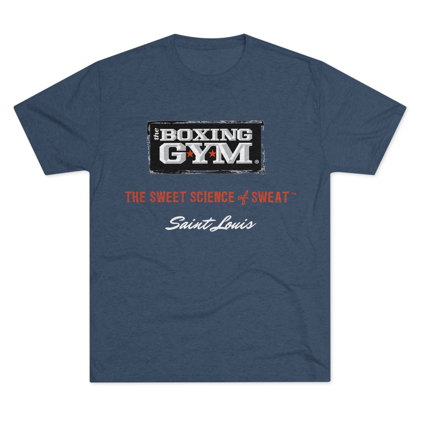 The Boxing Gym Logo Unisex Tri-Blend Crew Tee