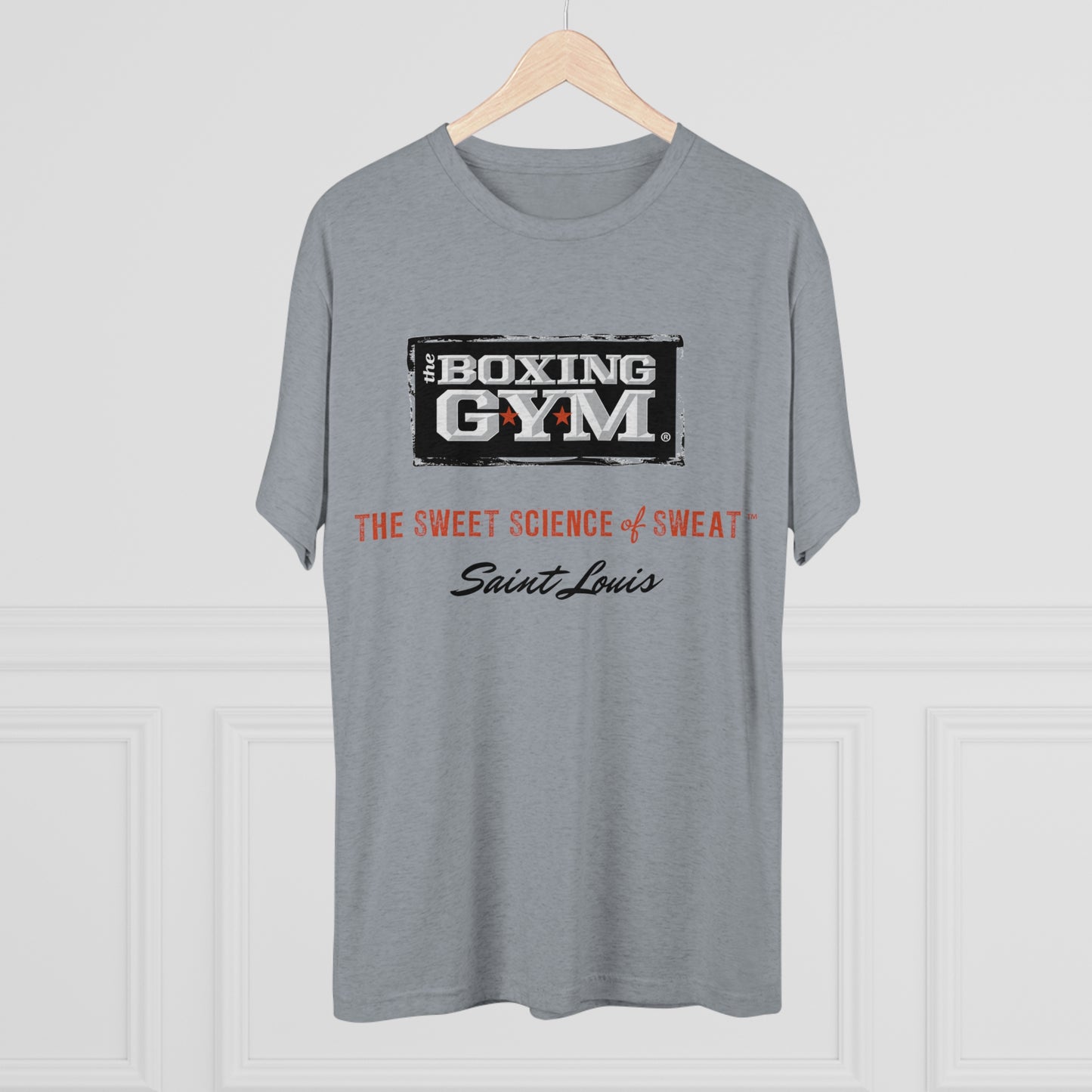 The Boxing Gym Logo Unisex Tri-Blend Crew Tee