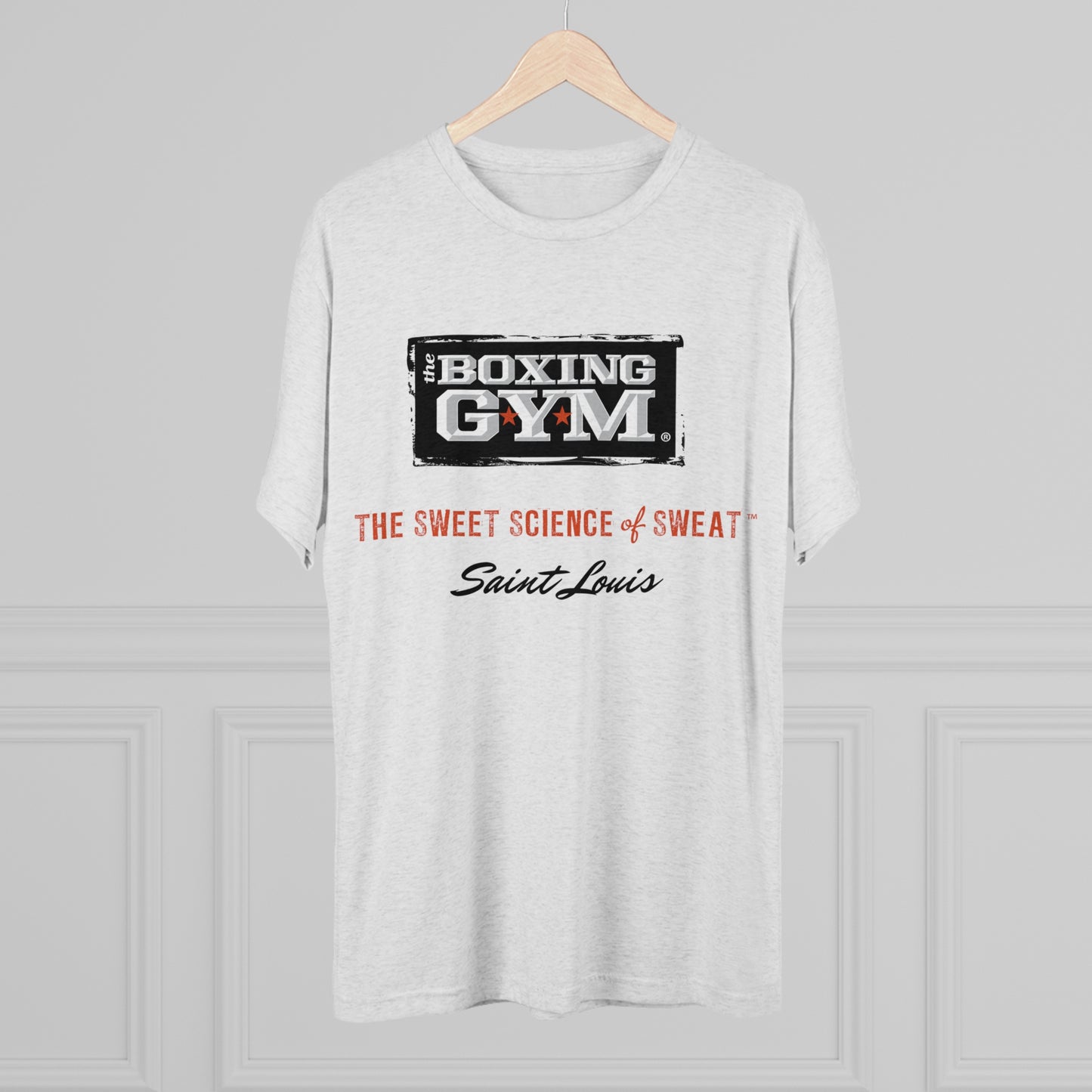 The Boxing Gym Logo Unisex Tri-Blend Crew Tee
