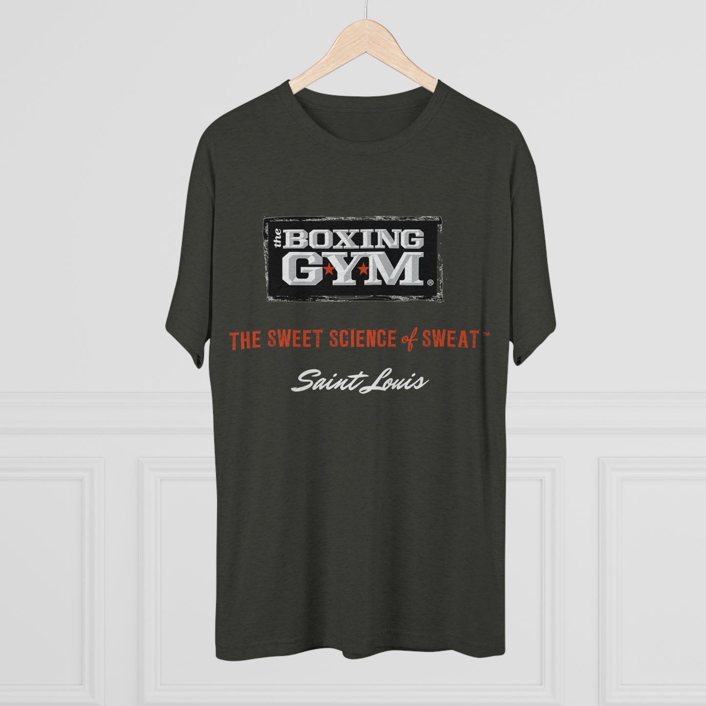 The Boxing Gym Logo Unisex Tri-Blend Crew Tee