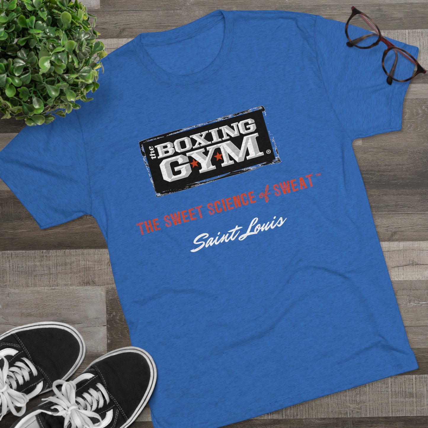 The Boxing Gym Logo Unisex Tri-Blend Crew Tee