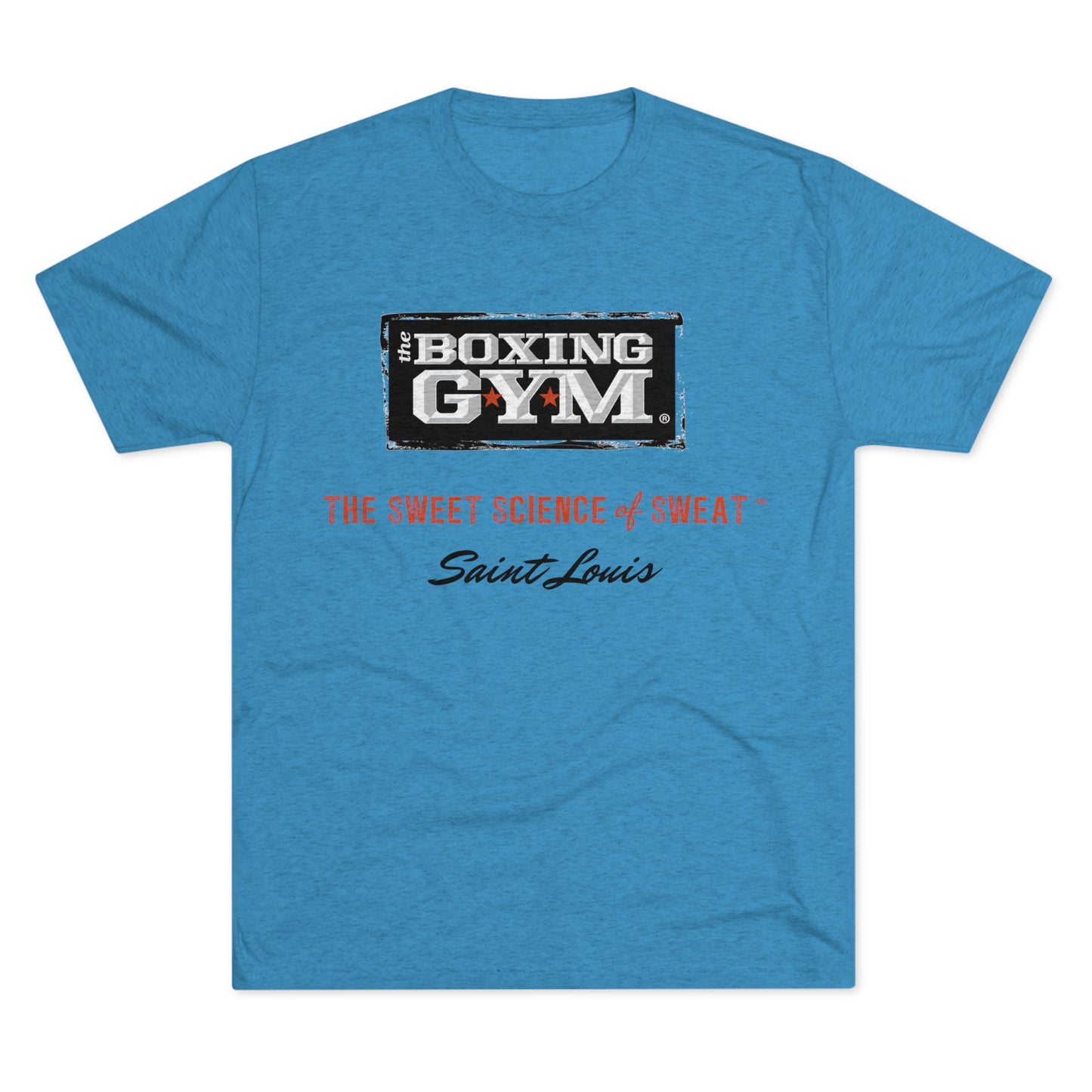 The Boxing Gym Logo Unisex Tri-Blend Crew Tee