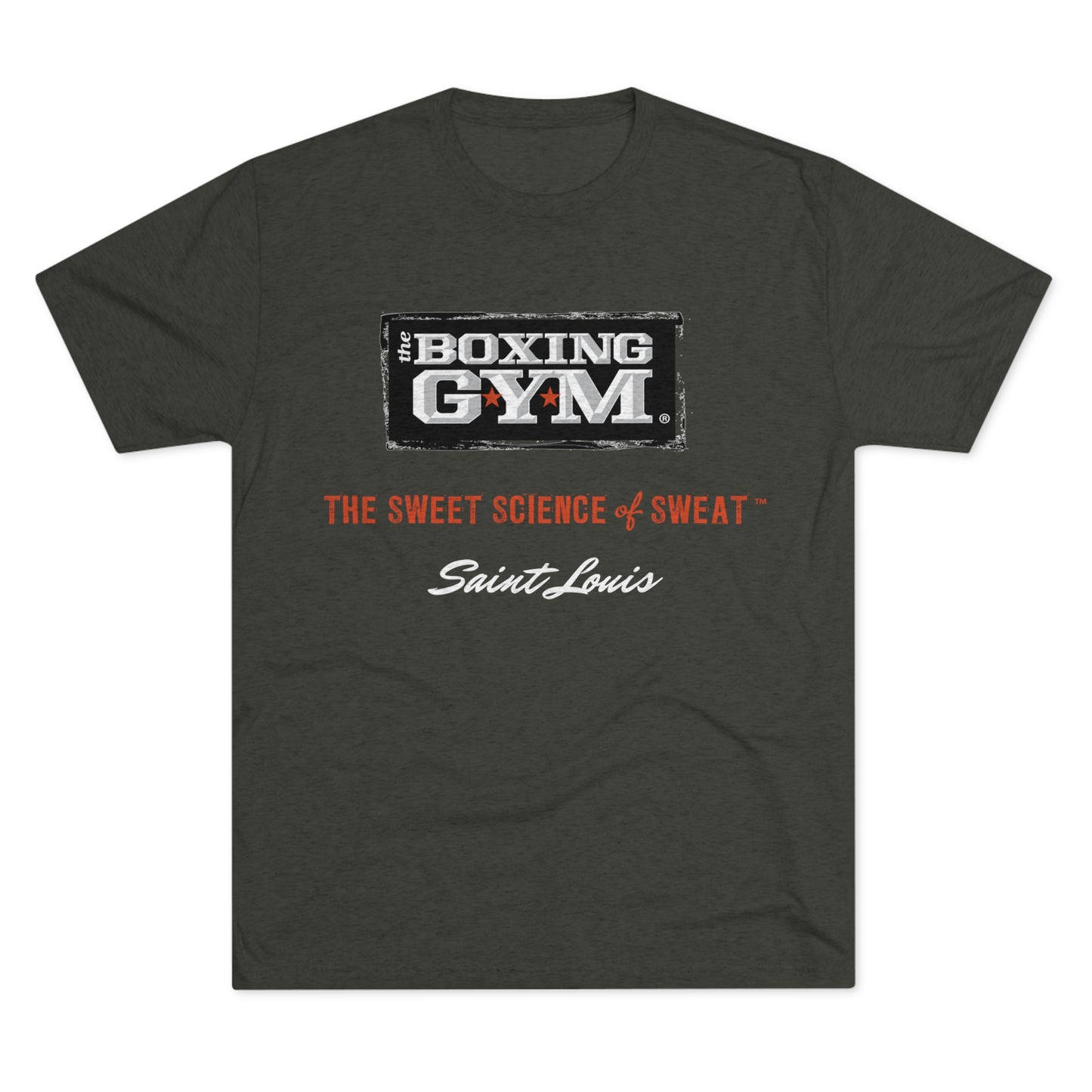 The Boxing Gym Logo Unisex Tri-Blend Crew Tee