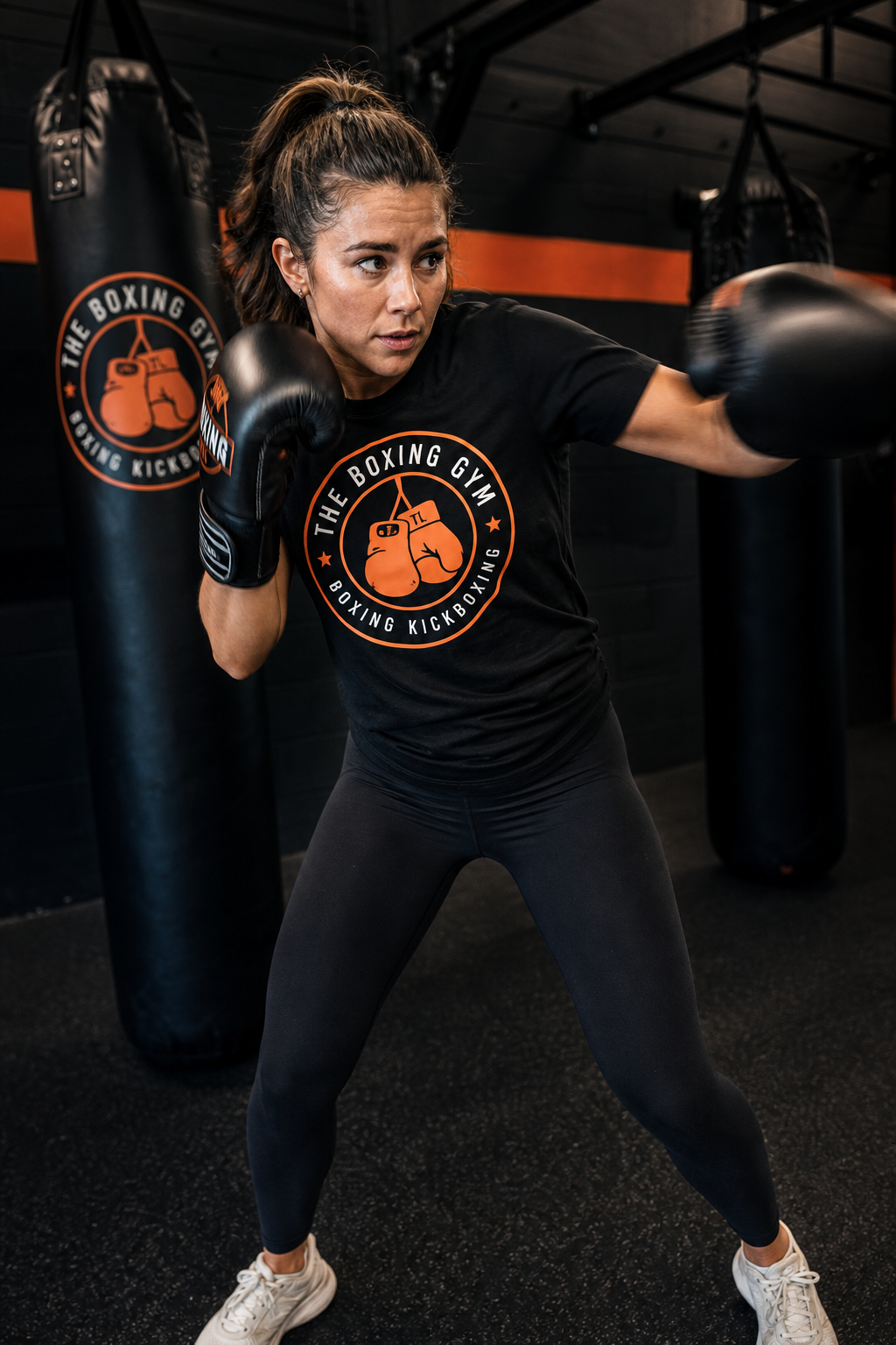 Boxing Gym Logo T‑Shirt — Retro Boxing & Kickboxing Tee