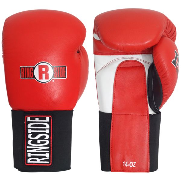Ringside IMF Tech Hook and Loop Sparring Boxing Glove in Red