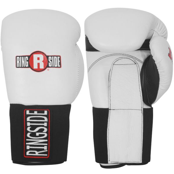 Ringside IMF Tech™ Hook And Loop Sparring Boxing Gloves in White